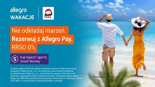 Allegro Wakacje przyspiesza rozwój. Rezerwacje z wyprzedzeniem oraz Allegro Pay już dostępne na platformie