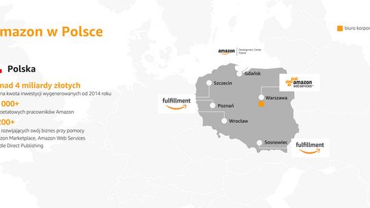  Amazon rozszerza w Polsce działalność badawczo-rozwojową i tworzy nowe miejsca pracy w centrach logistyki e-commerce 