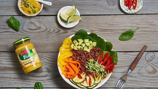 Buddha bowl z ekologiczną Musztardą Miodową BIO Roleski