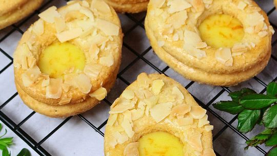 Ciasteczka z pomarańczowym curdem