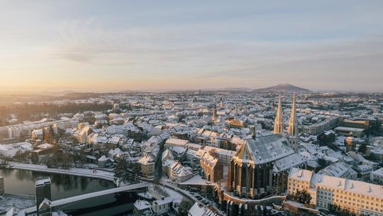 Panorama na polsko - niemiecki Zgorzelec