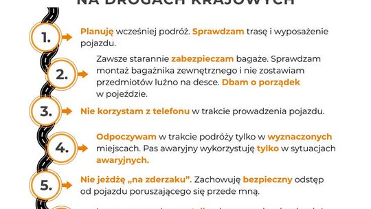GDDKiA: drogowy dekalog bezpiecznego kierowcy. Czy stosujesz się do najważniejszych zasad na drodze?