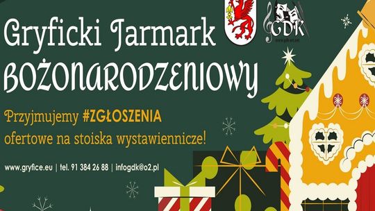 Gryficki Jarmark Bożonarodzeniowy - ruszyły zapisy dla wystawców