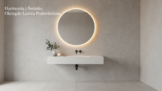 Harmonia i Światło: Okrągłe Lustra Podświetlane