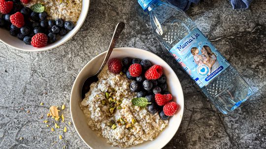 Kokosowa owsianka twarogowa