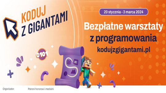 Kolejni uczniowie uczą się programowania w ramach darmowych warsztatów ”Koduj z Gigantami'" - zapisy otwarte tylko do 3 marca