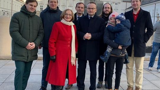 Konferencja prasowa 23 grudnia 2024 r. (poniedziałek) przed Pałacem Prezydenckim