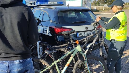 Kradzione rowery elektryczne znalezione w skontrolowanym busie