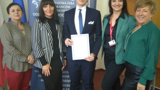 LAUREAT  FINAŁU  IX  ZACHODNIOPOMORSKIEGO  KONKURSU  WIEDZY  O  PODATKACH