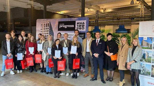 Łódzcy studenci Akademii Sztuk Pięknych nagrodzeni przez OKAM  za projekty aranżacji mieszkań w Strefie PROGRESS