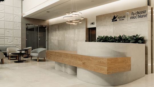 Mokotowski kompleks biurowców Adgar Plaza A i B w nowej odsłonie. Adgar Poland zakończył modernizację lobby