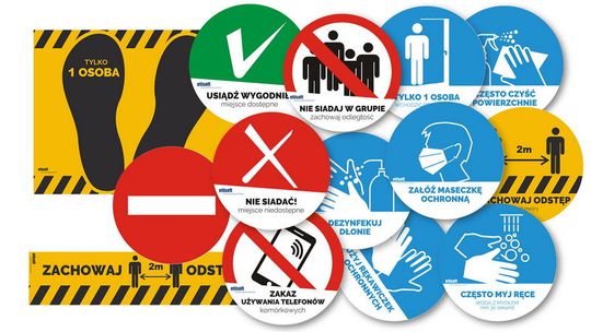 Nowość na rynku - dedykowane etykiety samoprzylepne COVID dla wybranych branż