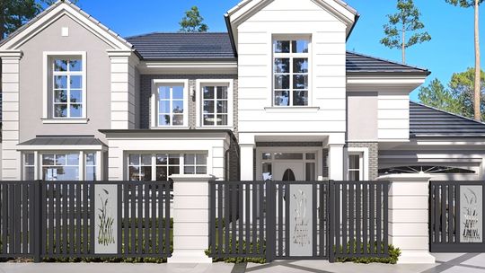 Nowość! Ogrodzenie inne niż wszystkie – Nowoczesne Ogrodzenie Frontowe Kwarc z ozdobnymi Brytami