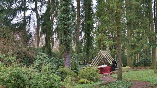 Nowy Szałas Pasterski w Arboretum w Przelewicach