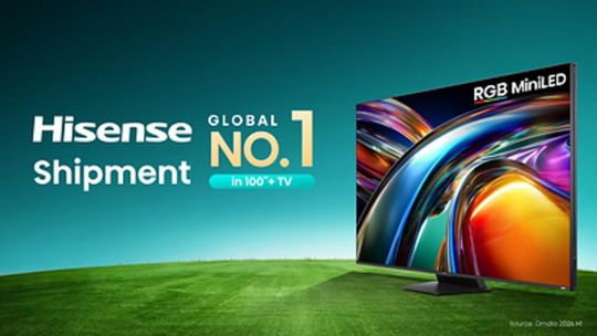 Omdia, I półrocze 2026 r.: Hisense zajmuje 1. miejsce na świecie pod względem dostaw telewizorów o przekątnej 100 cali i większej