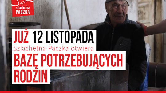 Otwarcie Bazy Rodzin Szlachetnej Paczki już w sobotę 12 listopada
