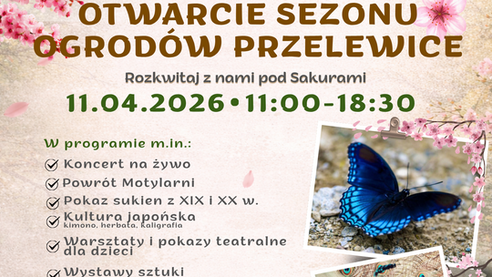 Otwarcie sezonu Ogrodów Przelewice – dzień pełen natury, kultury, edukacji i inspiracji Otwarcie sezonu Ogrodów Przelewice – dzień pełen natury, kultury, edukacji i inspiracji
