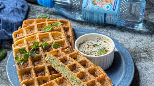 Placki ziemniaczane z cukinią à la gofry