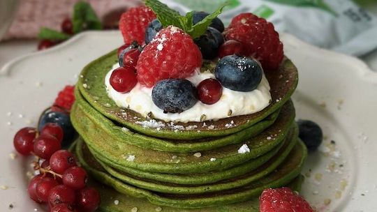 Placuszki szpinakowo-bananowe