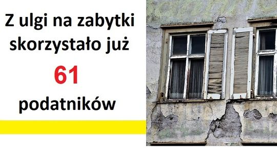 Podatki: Ulga na zabytki