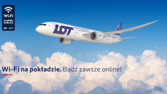 Polskie Linie Lotnicze LOT rozpoczęły wdrażanie internetu na swoje pokłady