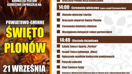 Powiatowo-gminne Święto Plonów w Płotach 2024
