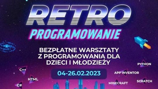 Programowanie w świecie retro gier dla dzieci i młodzieży! Startują bezpłatne warsztaty “Koduj z Gigantami - Retroprogramowanie”.