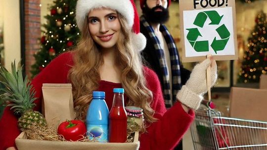 Pusty talerz przy wigilijnym stole i wyrzucone sałatki - podejście Polaków do świątecznych tradycji