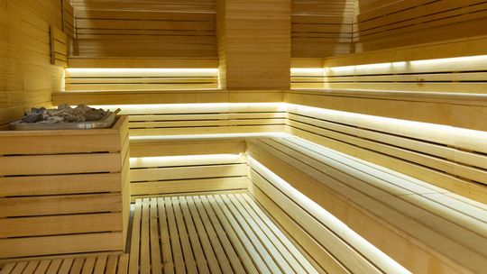 Sauna od środka