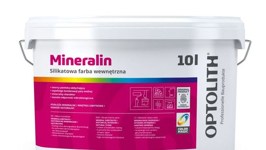 Silikatowa farba wewnętrzna Mineralin  – najwyższa paroprzepuszczalność i odporność mikrobiologiczna