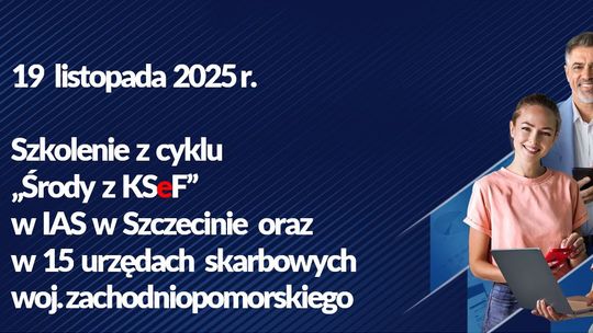 Środy z KSeF — bezpłatne szkolenia o Krajowym Systemie e‑Faktur (online i stacjonarnie) do połowy grudnia 2025; szczegóły na stronach BIP