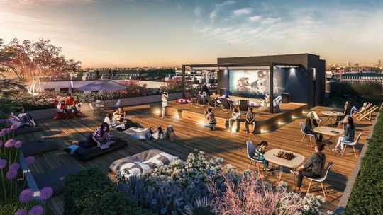 Stan surowy inwestycji CENTRAL HOUSE zakończony. Na budynku OKAM zawisła już Wiecha