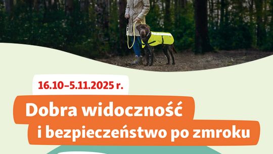 Świeć przykładem! Bezpieczne spacery z pupilem po zmroku