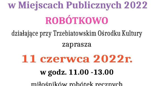 Trzebiatów: Światowy Dzień Dziergania w Miejscach Publicznych
