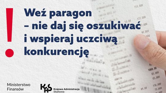 Weź paragon – nie daj się oszukiwać i wspieraj uczciwą konkurencję