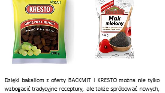 Wielkanocne wypieki z bakaliami BACKMIT I KRESTO