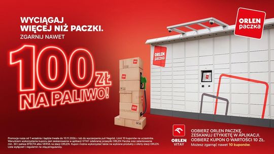 Wyciągaj więcej niż paczki. Odbieraj przesyłki z ORLEN Paczki i zgarnij nawet 100 zł na paliwo na stacjach ORLEN