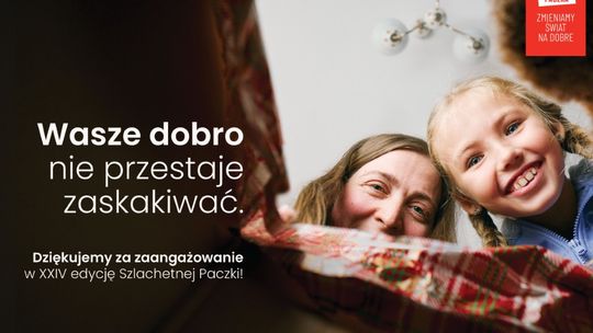 Wyniki 24. edycji Szlachetnej Paczki Organizatorzy: Wasze dobro nie przestaje zaskakiwać. Dziękujemy!