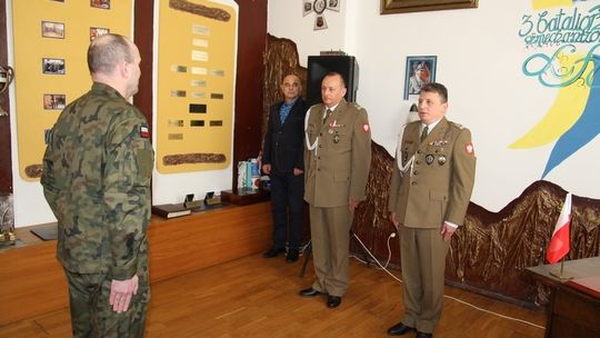 Zmiana dowódcy 3 Batalionu Legii Akademickiej w Trzebiatowie
