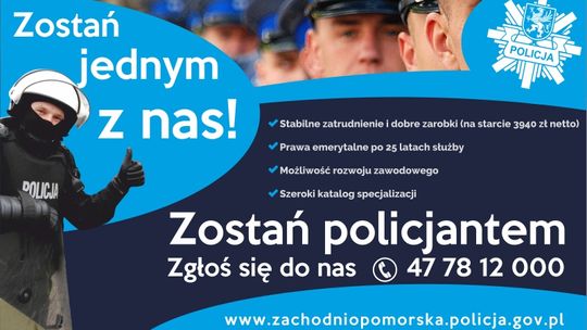 Zostań policjantem! Zgłoś się do nas i wybierz wyjątkową drogę zawodową!