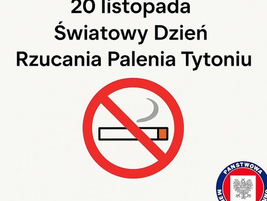 20 listopada – Światowy Dzień Rzucania Palenia Tytoniu