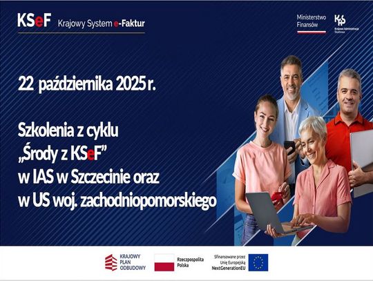 22 października - piąta "Środa z KSeF" w Zachodniopomorskiem