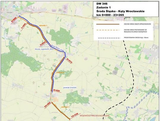 BERGER Bau wyremontuje drogę wojewódzką nr 346 na odcinku Środa Śląska – Kąty Wrocławskie