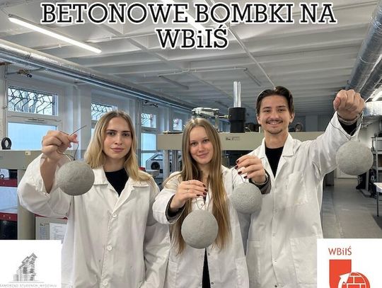 Betonowe bombki pomalują w ramach świątecznej integracji studenci i studentki WBiIŚ