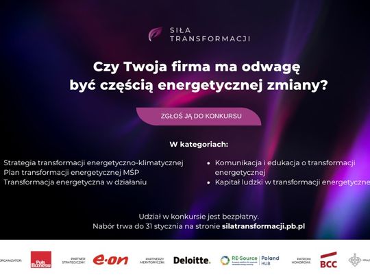 Energia zmian w polskim biznesie: rusza konkurs „Siła Transformacji”