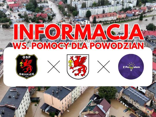 Gmina Gryfice organizuje zbiórkę dla poszkodowanych powodzią