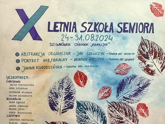 Gryficki Dom Kultury zaprasza na wystawę autorstwa uczestników X Letniej Szkoły Seniora