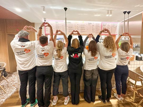 JAF Polska charytatywnie za ladą Cafe Bajka