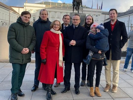 Konferencja prasowa 23 grudnia 2024 r. (poniedziałek) przed Pałacem Prezydenckim