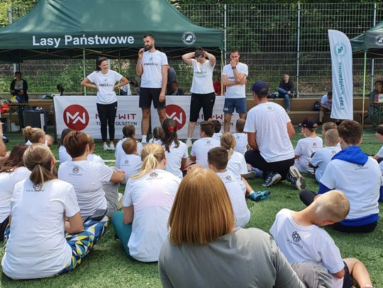 Leśny trening siatkarski z Marcinem Możdżonkiem